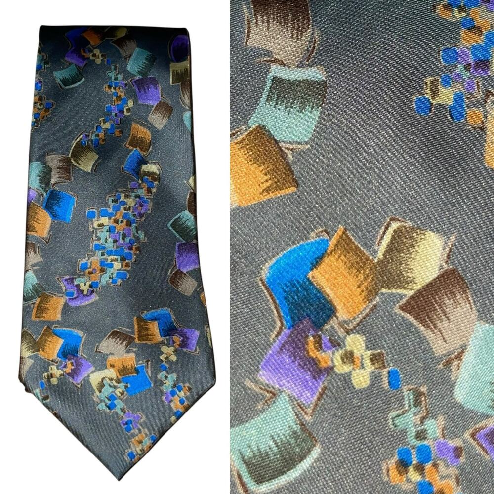 Vintage Silk Necktie Balmain Italian Silk